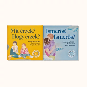 Mindwell kártyacsomag gyerekeknek és felnőtteknek: párkapcsolati és érzelmi